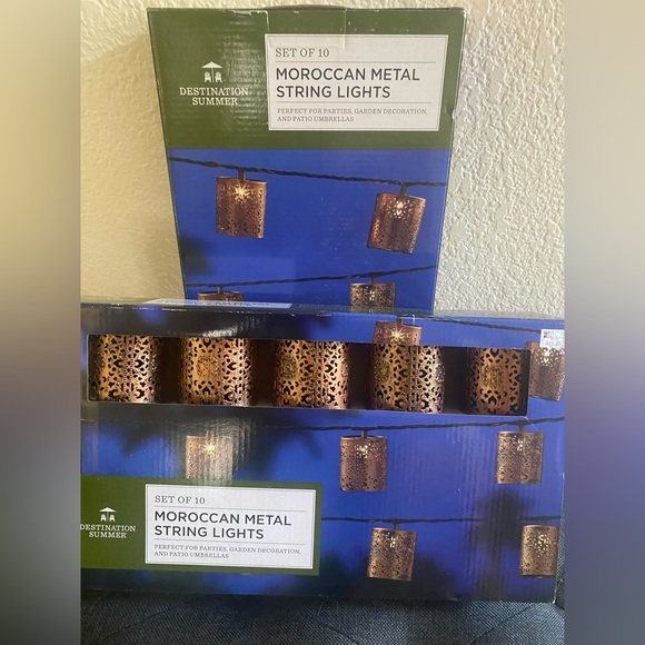 NEVER USED 💥 Moroccan Metal String Lights (Not Sold Separately) - Picture 2 of 3